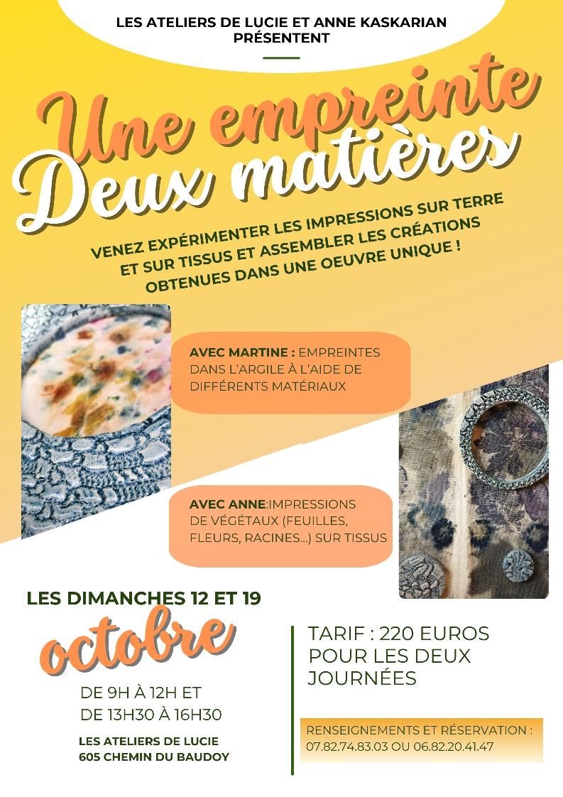 Affiche terre et tissu